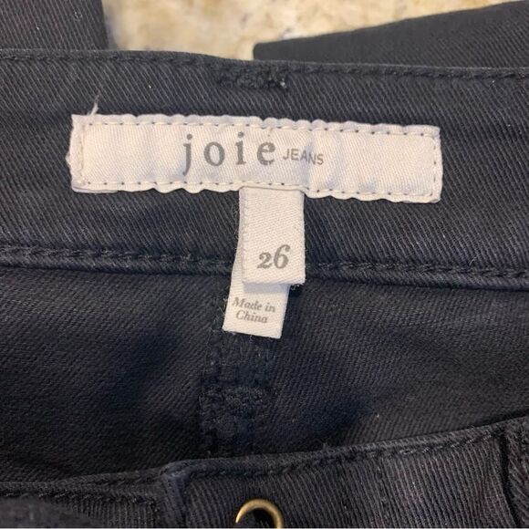 Joie Adorea Ankle Zip Lace Up Ankle Pants Caviar Size 26 - Picture 13 of 14